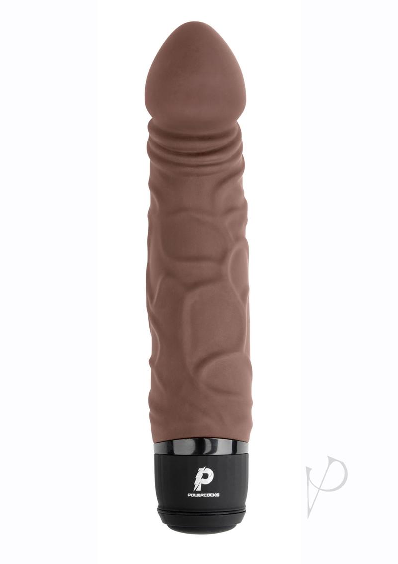 Pc Realistic Vibrator 6.5 Dk Brown