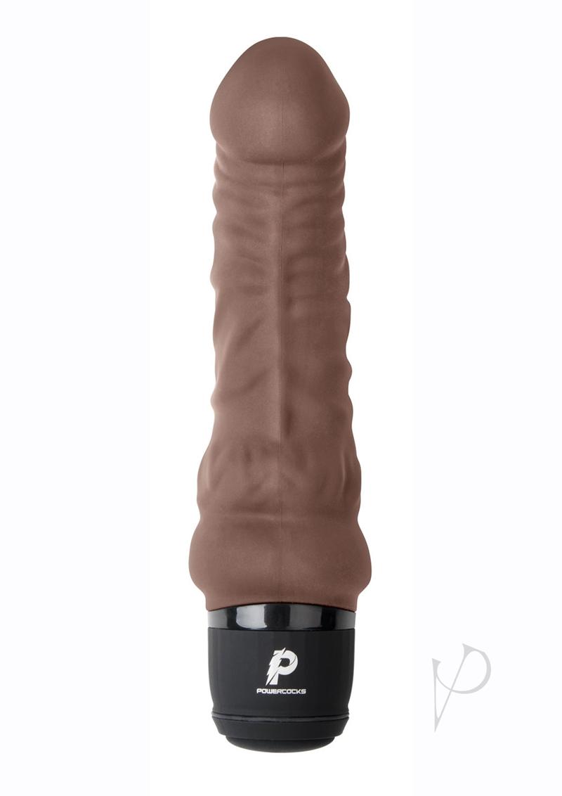 Pc Realistic Vibrator 6 Dk Brown