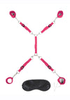 Lux F Bed Spreader 7pc Hot Pink