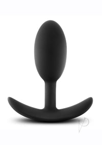 Anal Adventure Sil Vibr Slim Plug Md Blk