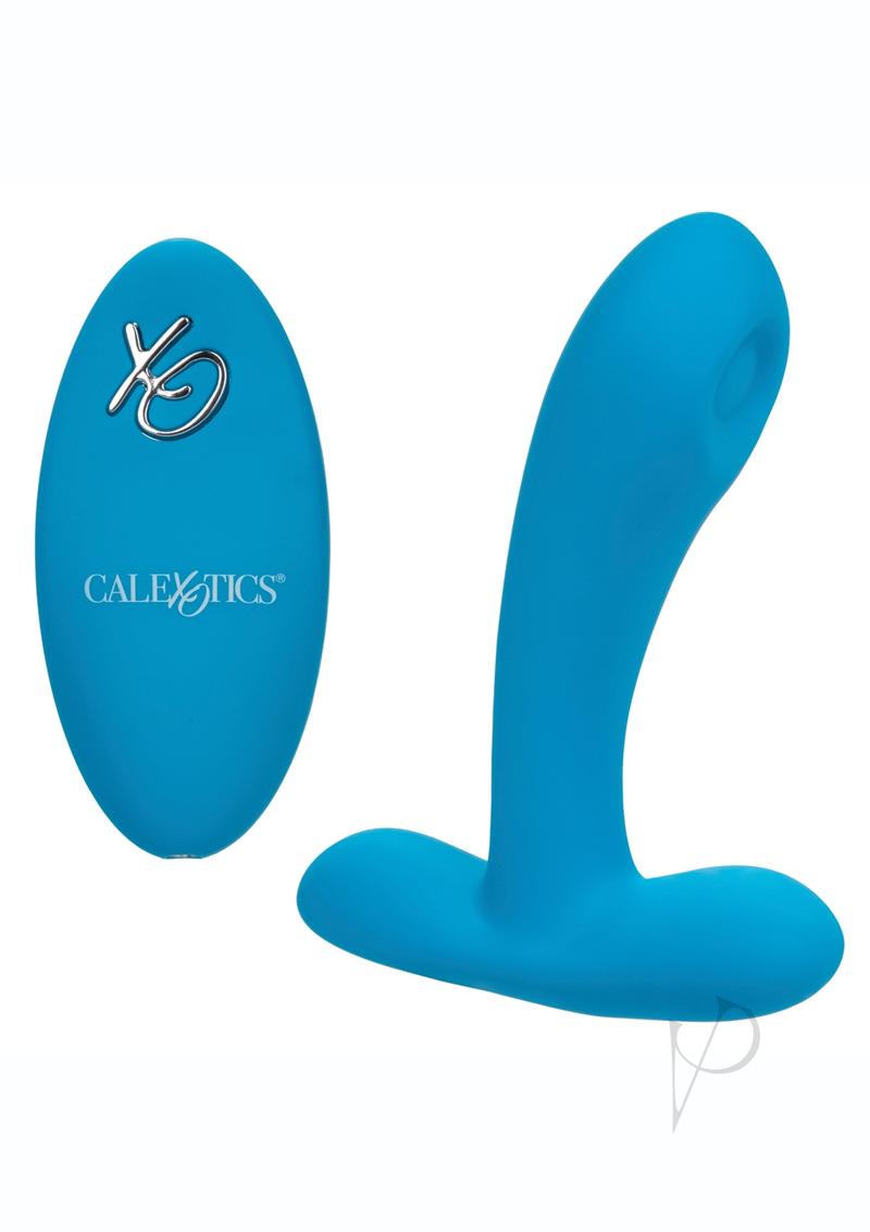 Silicone Remote Pulsing Pleaser Blue