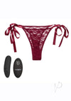 Remote Control Lace Thong Set Red