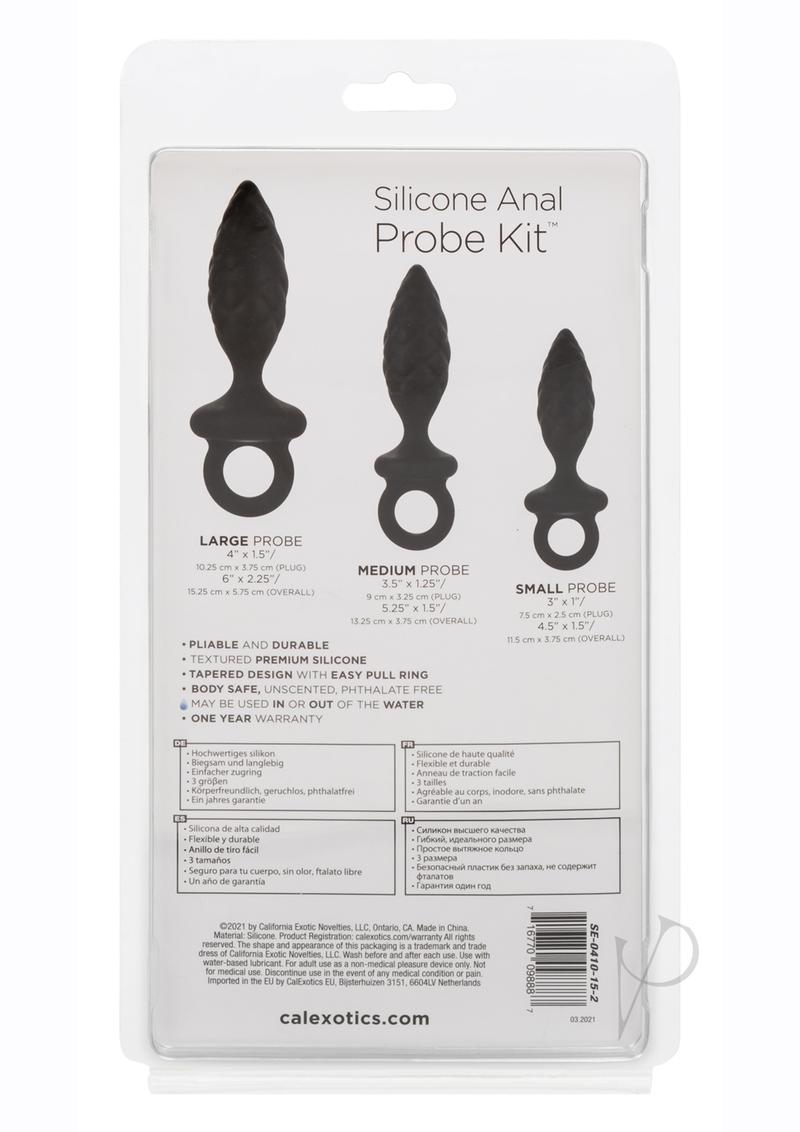 Silicone Anal Probe Kit Black