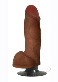 Jock Vibrating Dong W/balls 7 Caramel