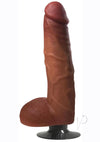 Jock Vibrating Dong W/balls 9 Caramel