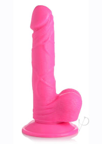 Pop Peckers Dildo W/balls 6.5 Pink