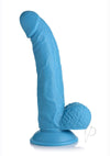 Pop Peckers Dildo W/balls 7.5 Blue