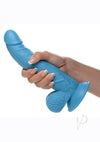 Pop Peckers Dildo W/balls 7.5 Blue