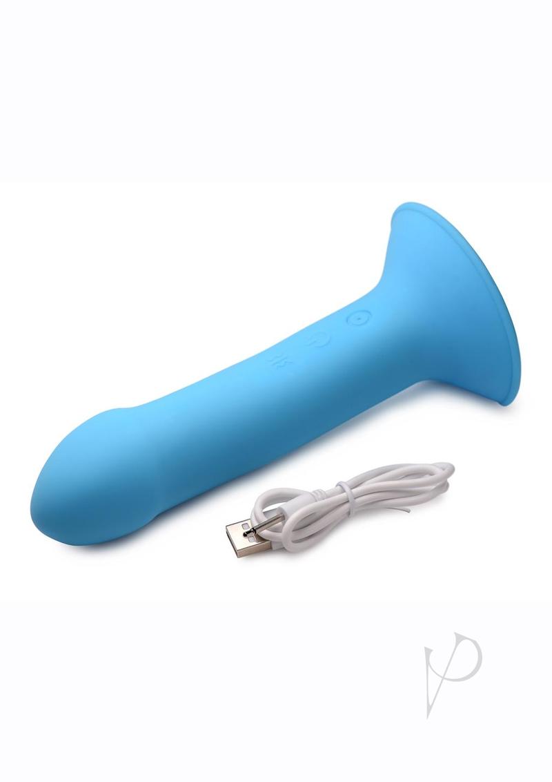 Squeeze It Vibe Phallic Dildo Blue