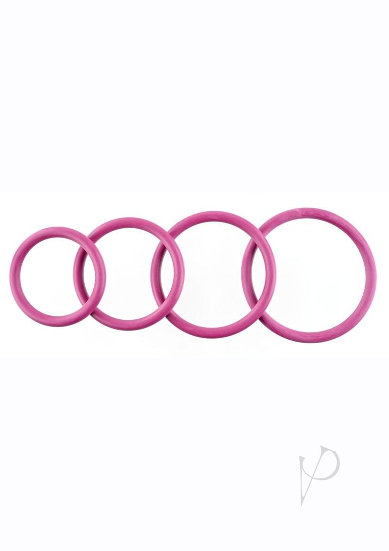 Rubber O Ring Plum 4pk