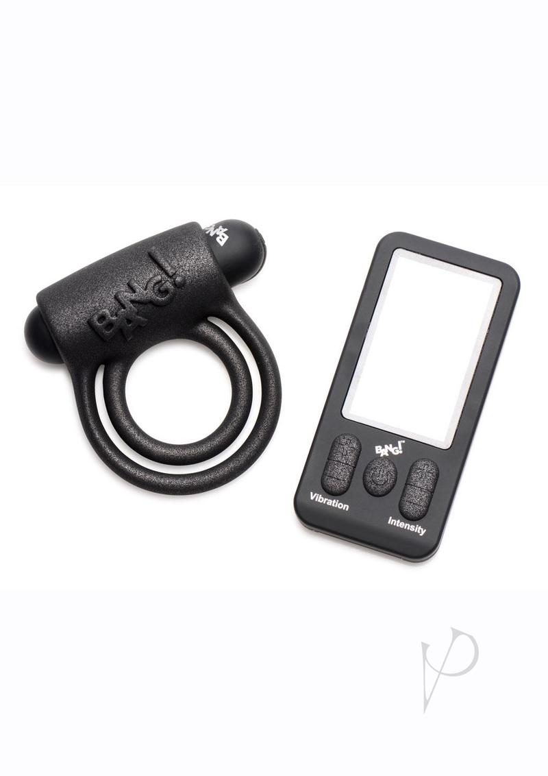 Bang 25x Silicone Cockring W/remote Blk