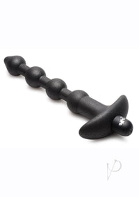 Bg 25x Silicone Anal Bead W/remote Black