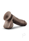 Dr Skin Glide Dildo W/balls 7 Chocolate