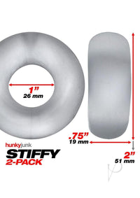 Stiffy Bulge Cockring 2pk Clear Ice