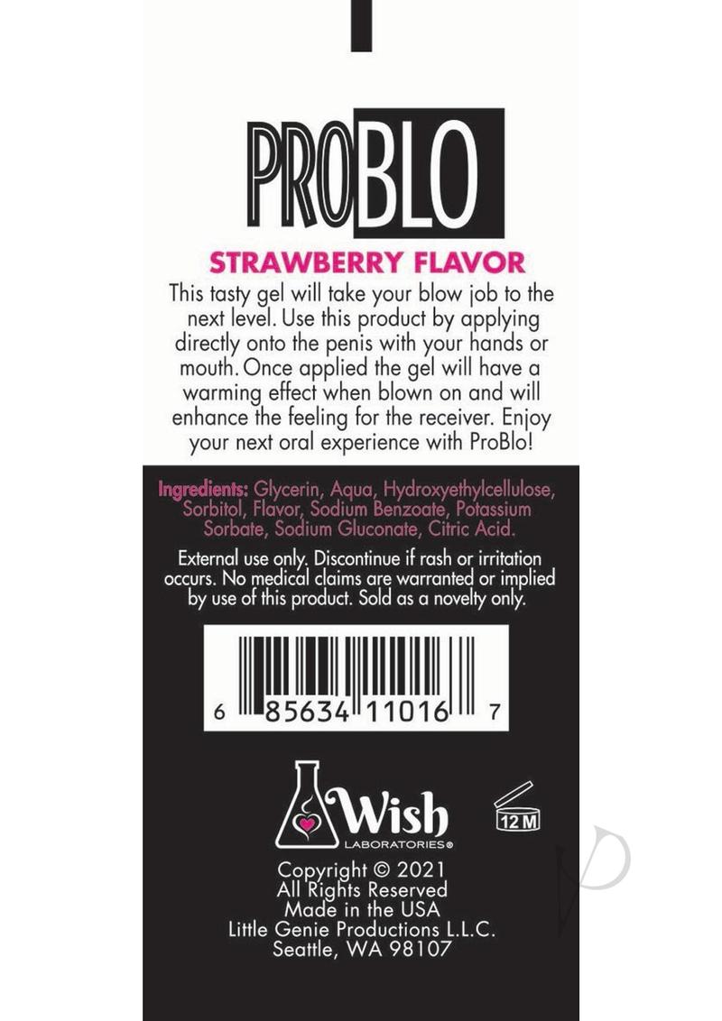 Problo Oral Pleasure Gel Strawberr 1.5oz