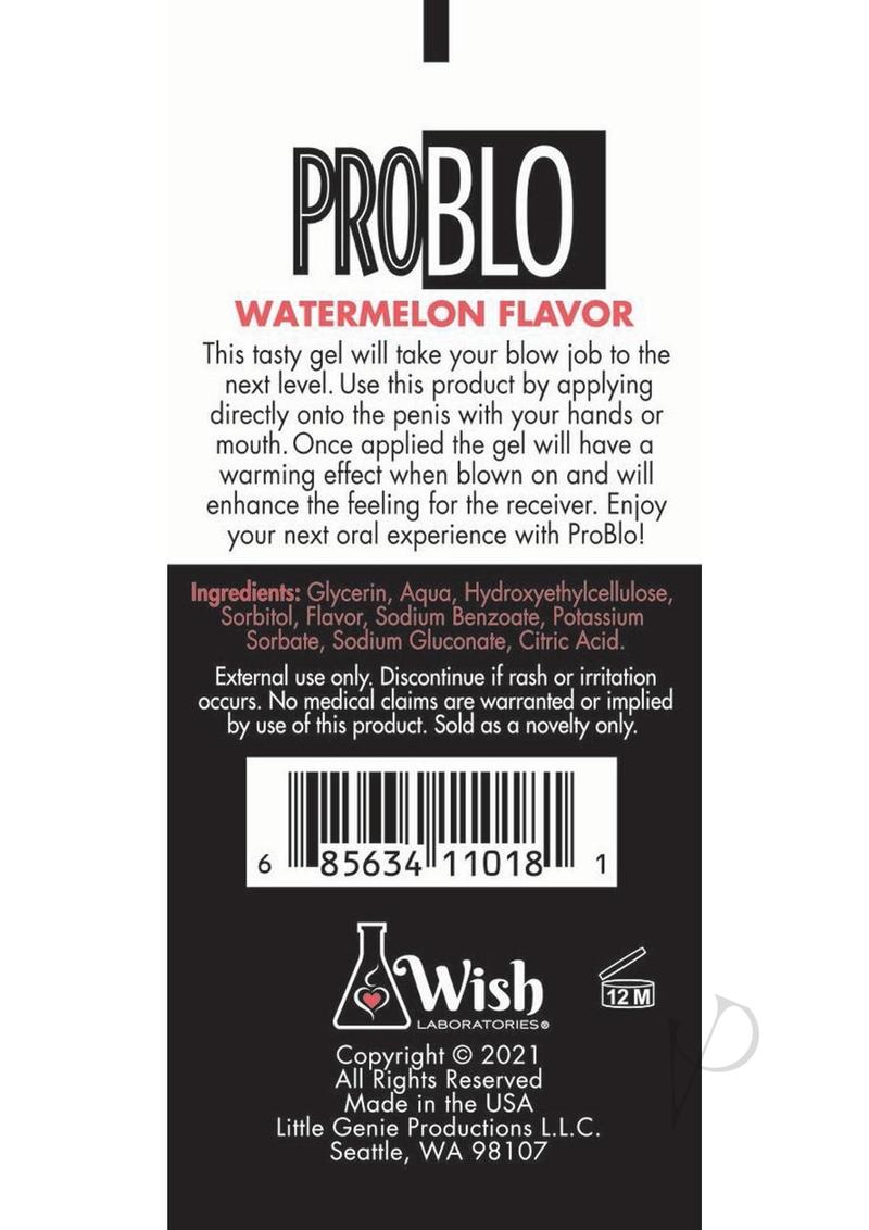 Problo Oral Pleasure Gel Watermel 1.5oz