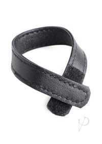 Cg Velcro Leather Cockring Black