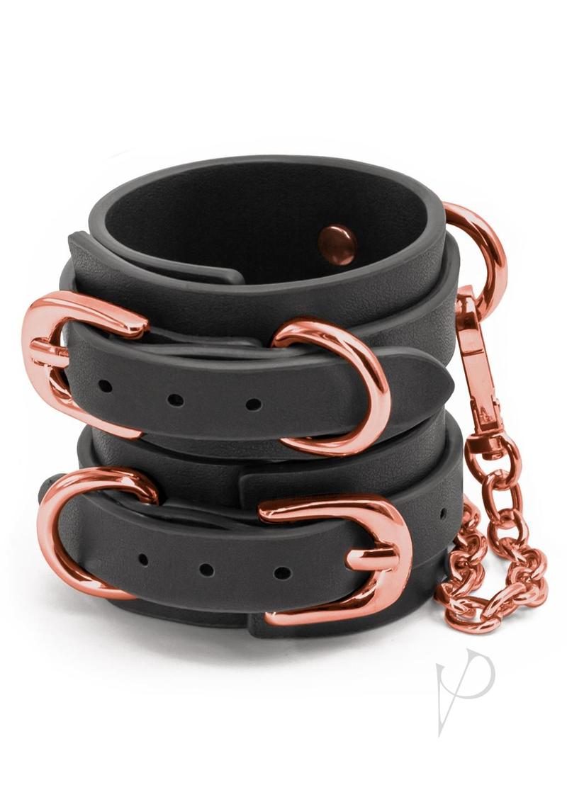 Bondage Couture Wrist Cuffs Black