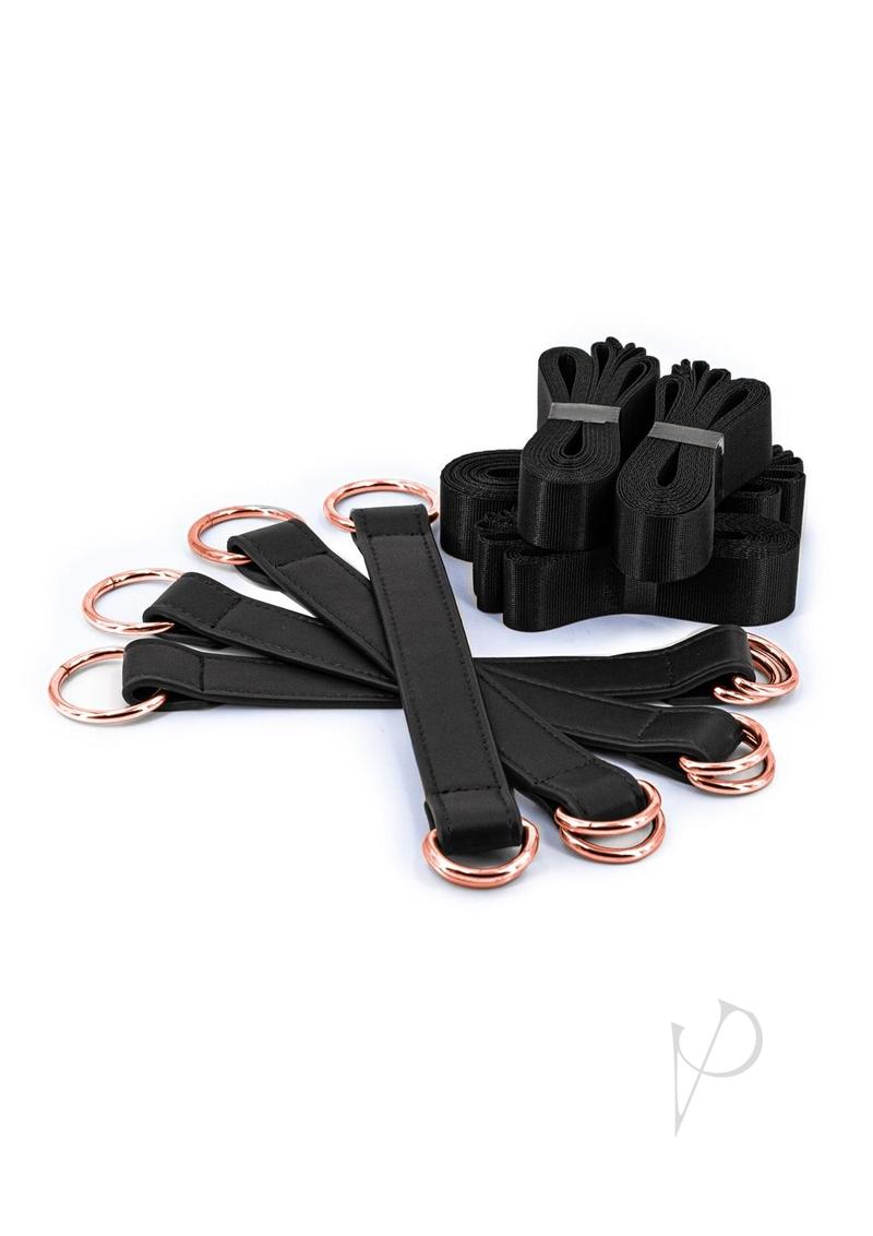 Bondage Couture Tie Down Straps Black