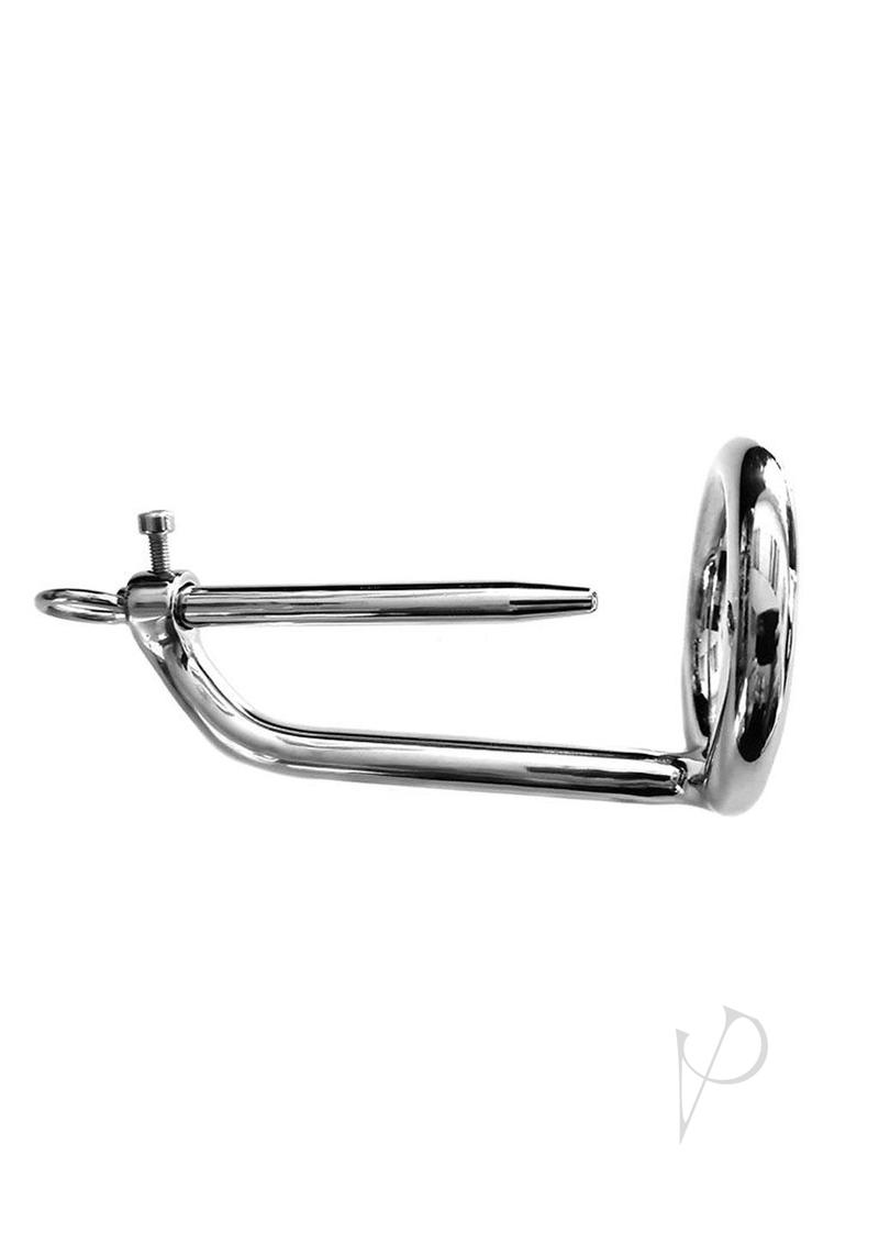 Chastity Cock Ring/urethral Probe Steel