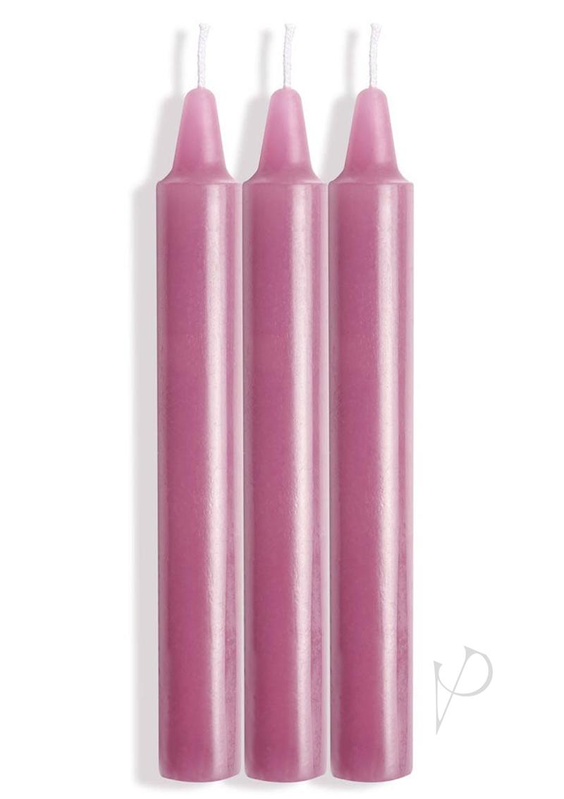 Lacire Drip Pillar Candles Purple