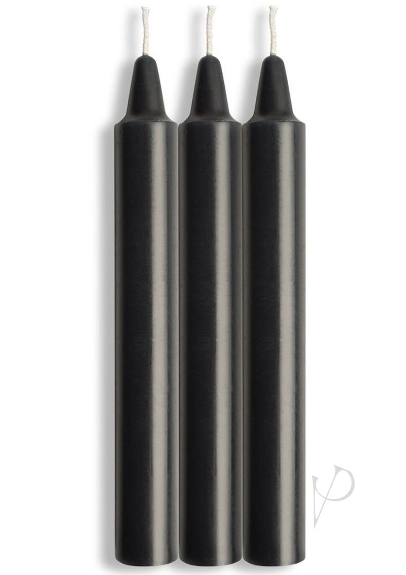 Lacire Drip Pillar Candles Black