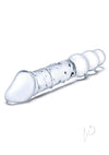 Dbl End Dildo W/anal Beads 12 Clear