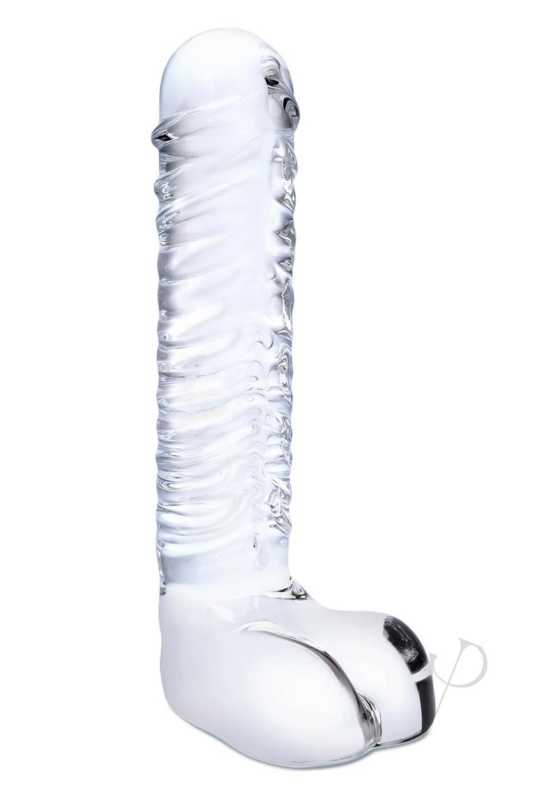 Realist Rib Gspot Dildo W/balls 8 Clear