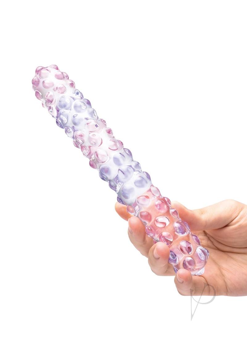 Purple Rose Nubby Dildo 9 Clr/pnk