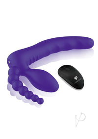 Remote Strapless Dp Strap On 7 Purple