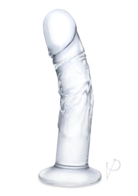 Curved Realist Dildo W/veins 7 Clear