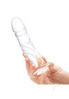 Curved Realist Dildo W/veins 7 Clear