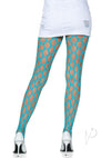 Jumbo Pothole Net Tights Os Neon Blue