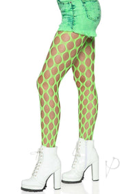 Jumbo Pothole Net Tights Os Neon Green