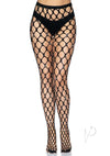 Rhinestone Jumbo Pothole Tights Os Black