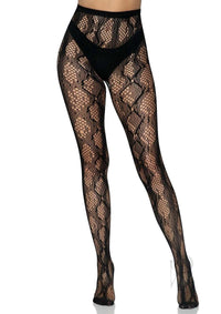 Python Net Tights Os Black