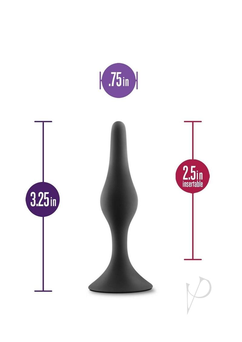 Anal Adv Platinum Silicone Begin Plug Sm