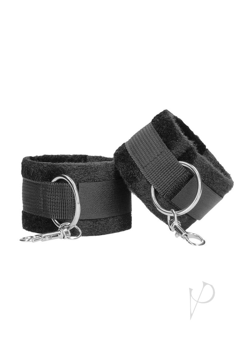 Ouch Velcro Hand/anklecuffs Black