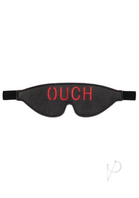 Ouch Bonded Leather Eye Mask Black