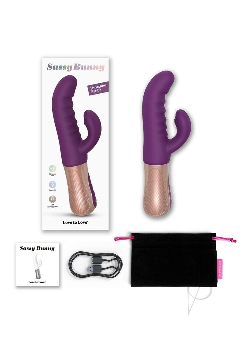 Sassy Bunny Purple Rain