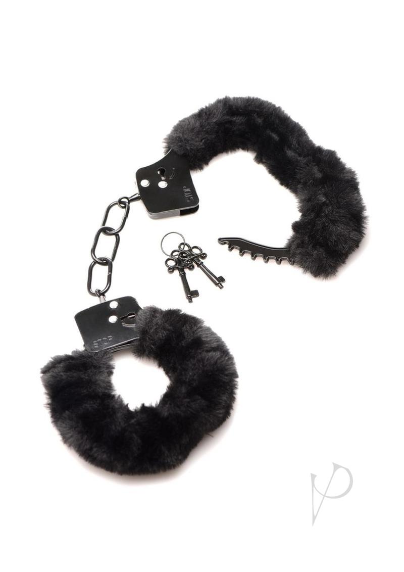 Ms Cuffed In Fur Handcuffs Black