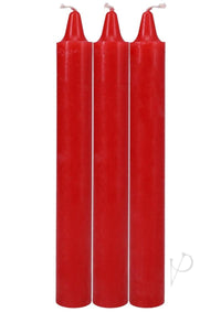 Japanese Drip Candles 3pk Red