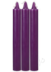 Japanese Drip Candles 3pk Purple