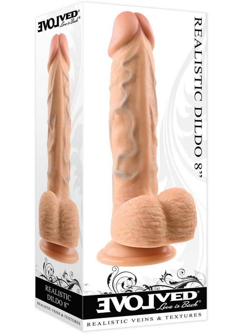 Realistic Dildo 8in Vanilla(disc)