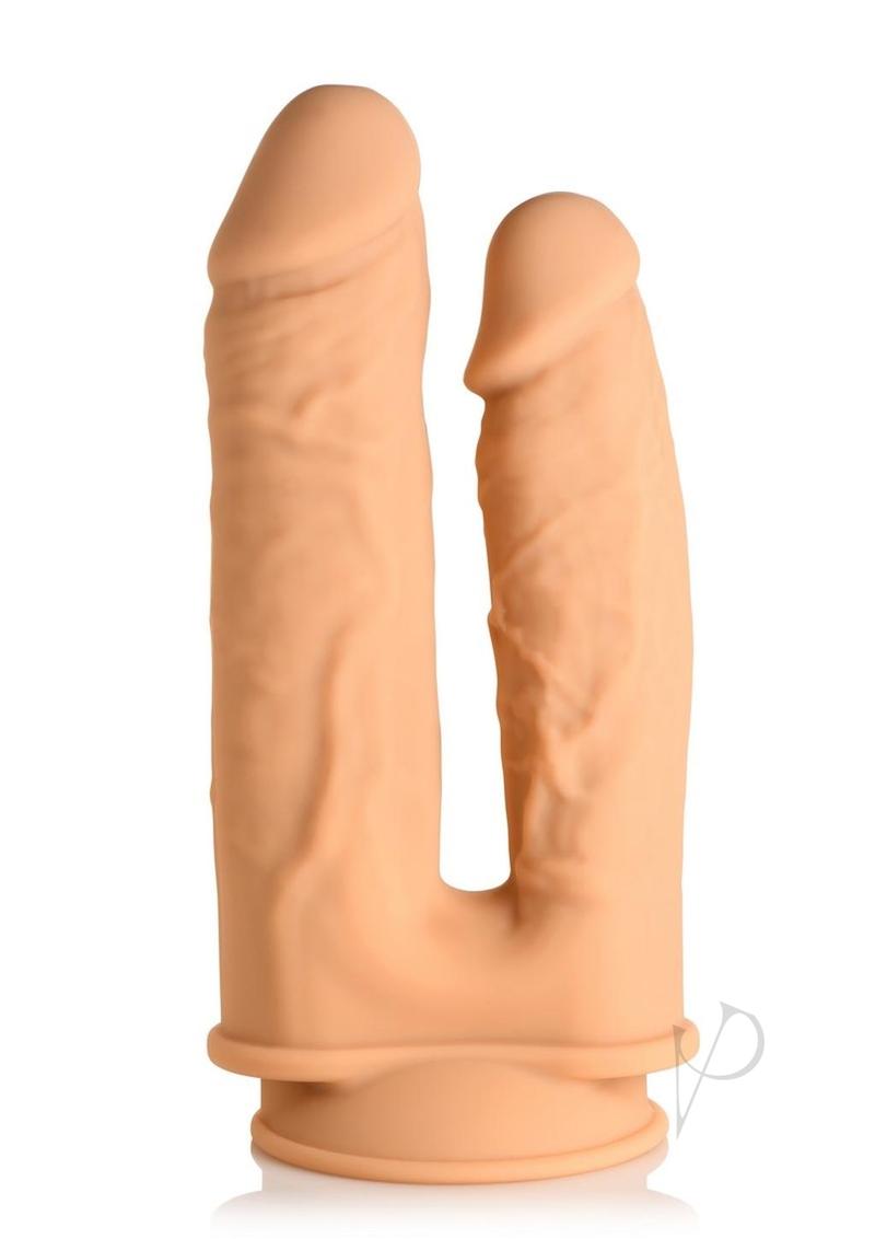 Fleshstixxx Silicone Dbl Dildo Tan