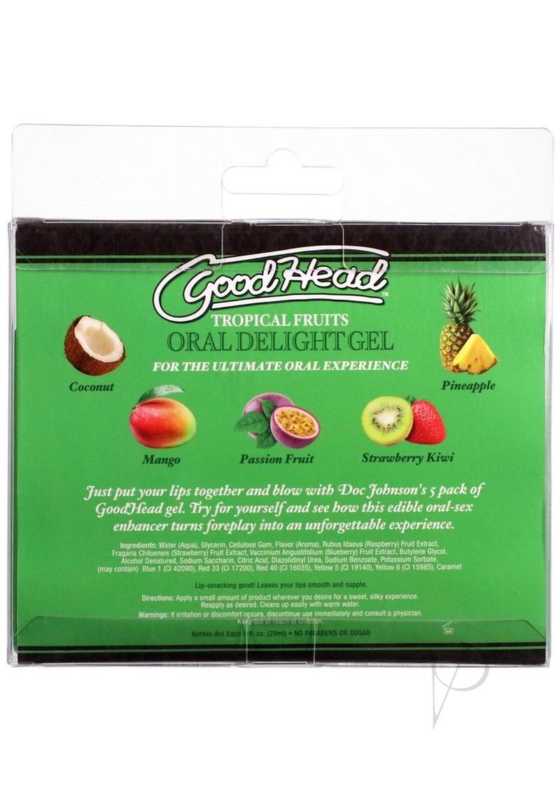 Goodhead Oral Delight Gel Tropical 5pk