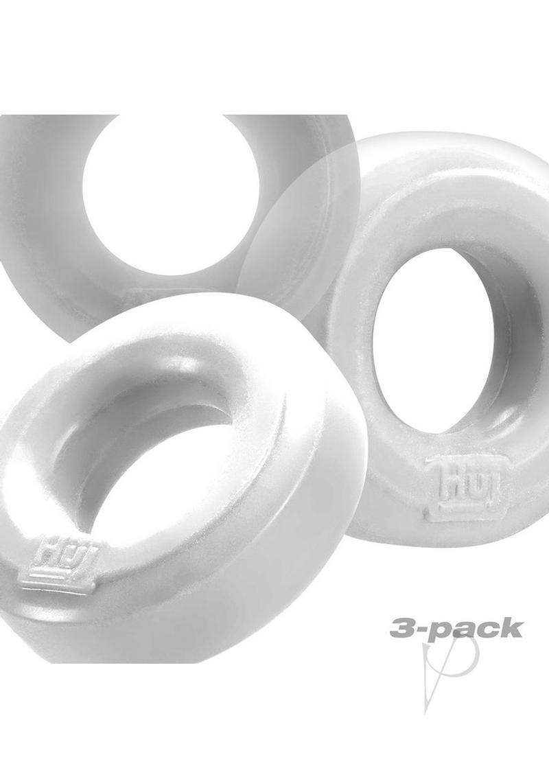 Huj3 3pk C-ring White Ice