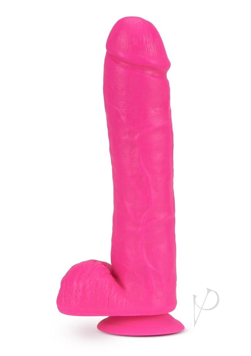 Neo Dual Density Dildo 11` Neon Pink
