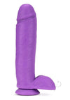 Neo Dual Density Dildo 11` Neon Purple