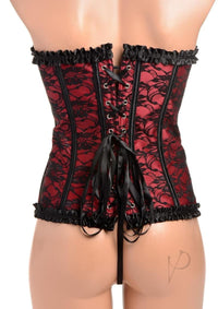 Ms Scarlet Seduction Corset Thong Lg